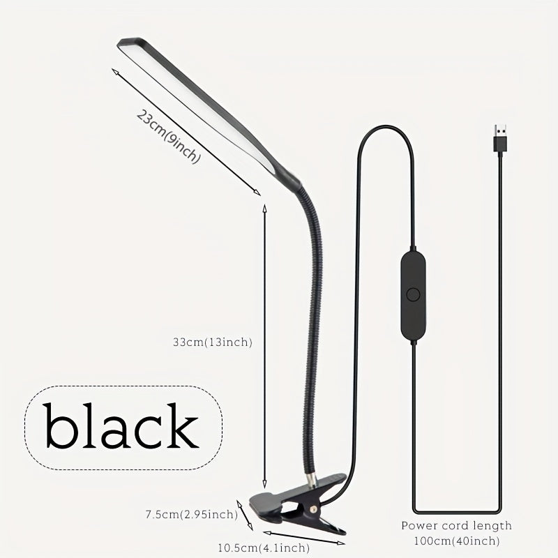Skorter | FlexiGlow - LED Desk Lamp with Swan Neck and Clip