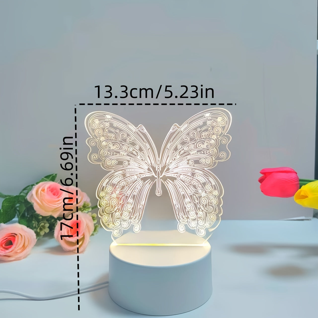 Skorter | ButterflyGlow - 3D LED Night Light with Geometric Design