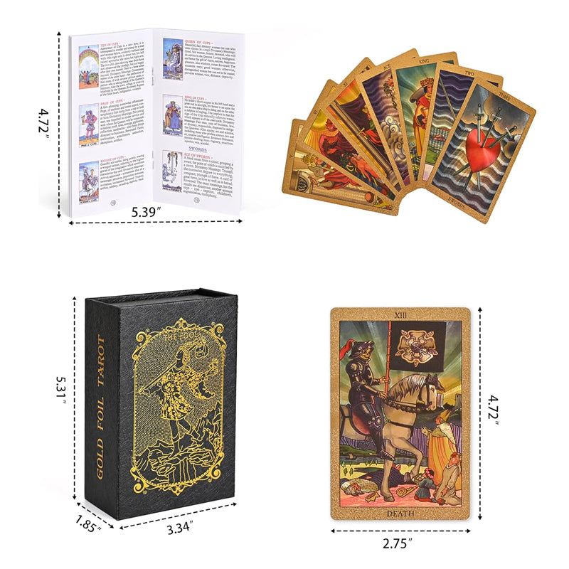 Skorter | Explore the Mystical World of Tarot Gold Foil Tarot