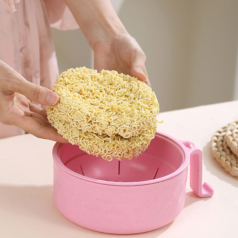 skorter | 1200 Ml Microwave Noodle Bowls With Strainer
