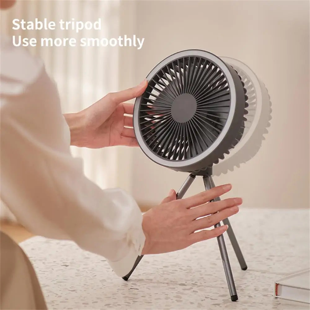Skorter | Portable Rechargeable Fan with LED and Built in Power Bank