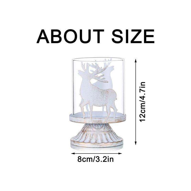 Skorter | 4-piece vintage antique pillar candlestick set