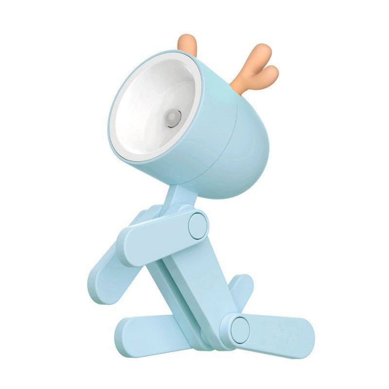 skorter | Mini LED Cute Cartoon Animals Puppies Deer Night Light, Adjustable Small Phone Holder Desk Lamp