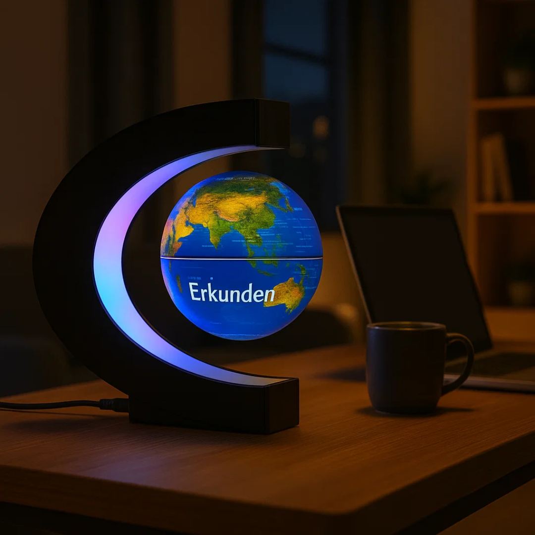 Skorter | AstroGlobe LED World Globe – Floating Globe Lamp with Magnetic Suspension