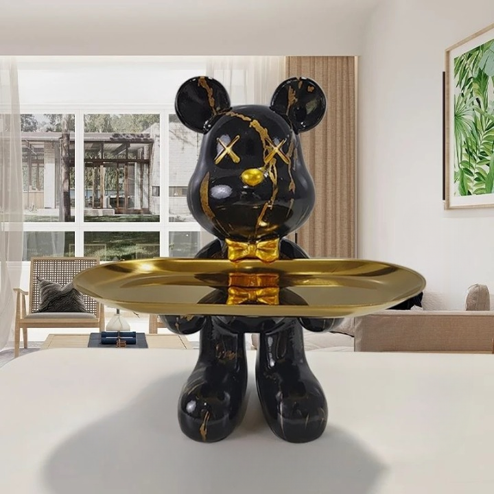 Skorter | CraftBear - Bear statue with tray
