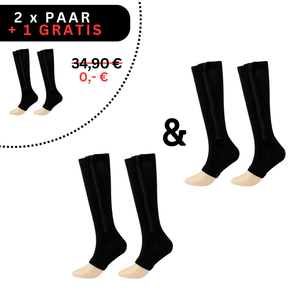 Skorter | Comfortable compression stockings with zipper