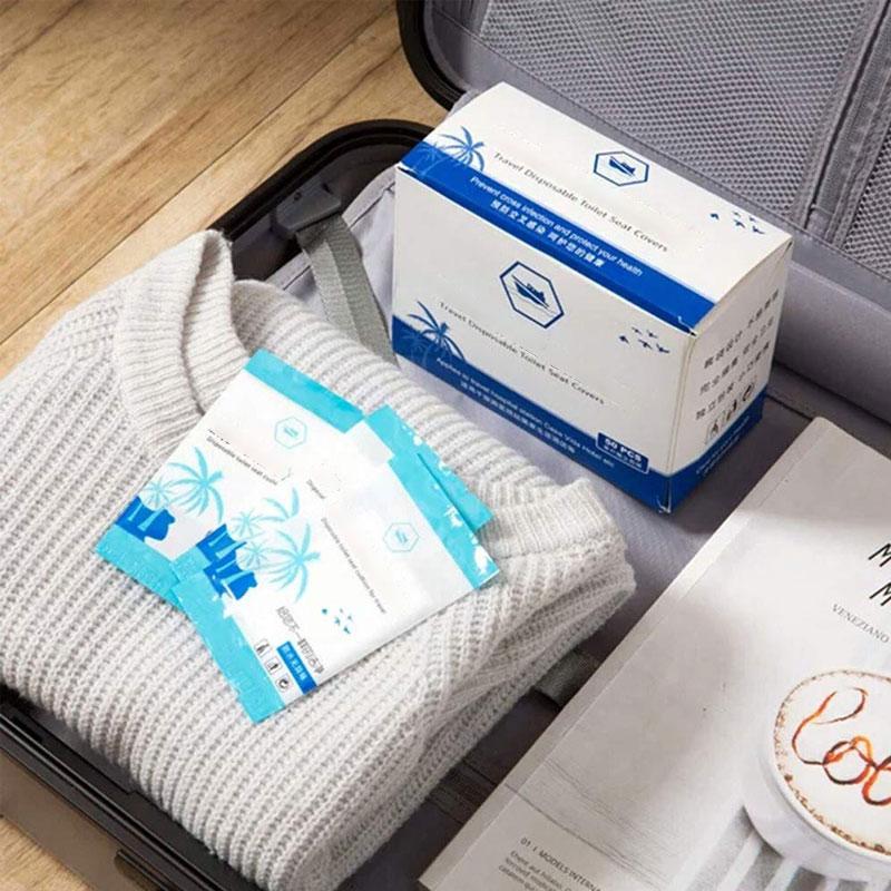 skorter | 50 Pcs Transparent Disposable Toilet Mats