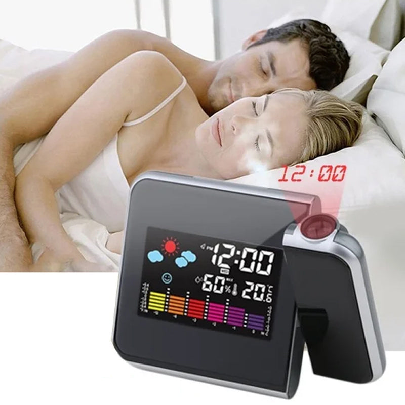 skorter | Rotating Projection Color Screen Temperature Electronic Clock