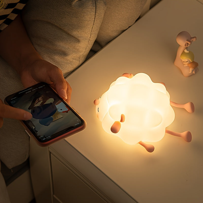 Skorter | SheepGlow - USB Rechargeable Pink Sheep LED Night Light