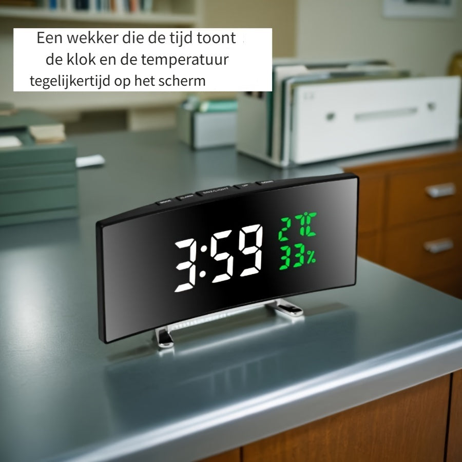 Skorter | SmartClock - Multifunctional LED Alarm Clock with Temperature Display and USB Power