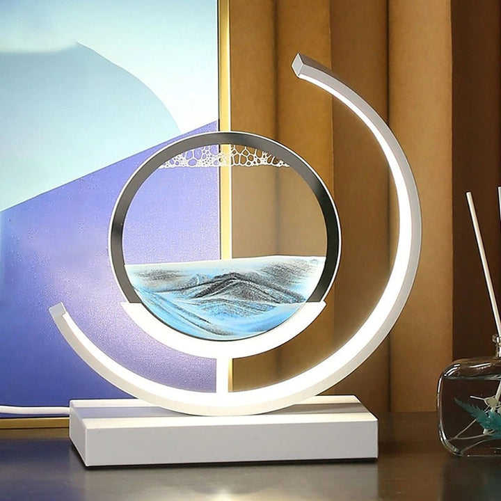 Skorter | LED Table Lamp with Moving Sand Landscape – SandLight