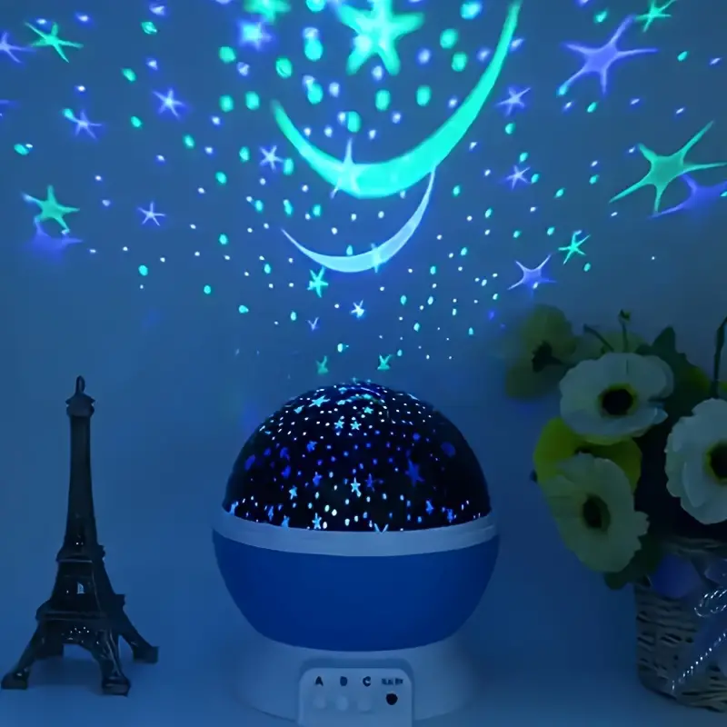 Skorter | Luna Star Projector Night Lamp – With Music and Colorful Light Show