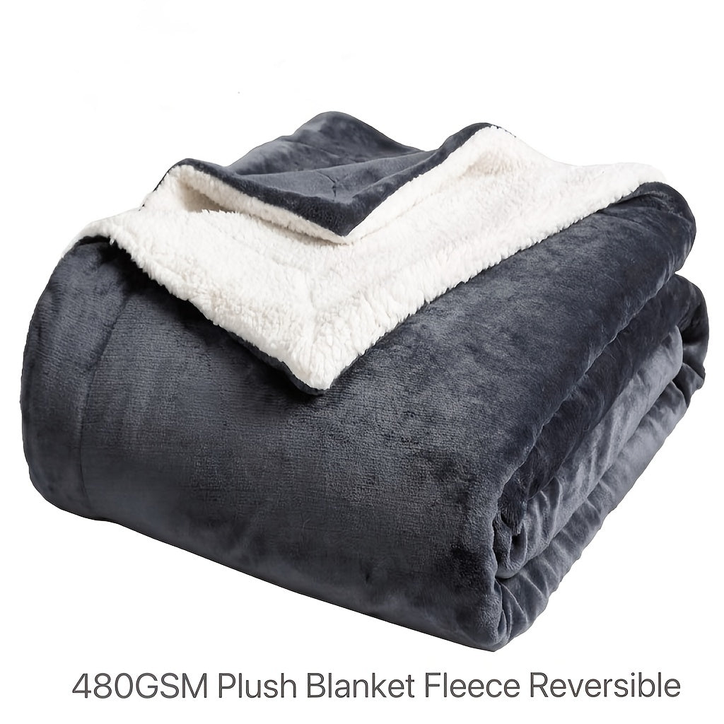 Skorter | Sherpa Fleece Blanket - Soft and Warmer, Suitable for Sofa and Couch, All-Season