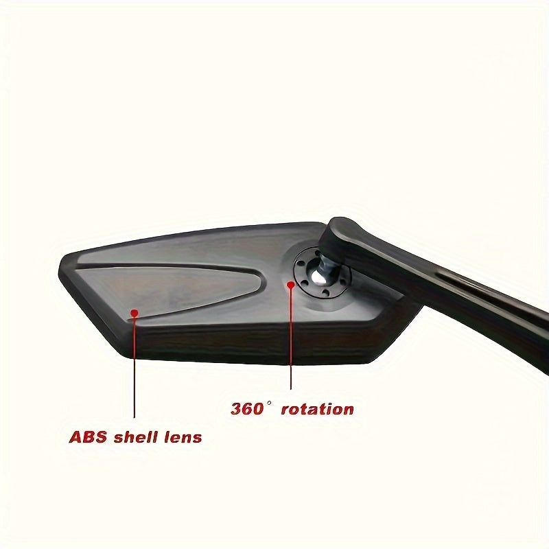 Skorter | 2 Pieces Adjustable HD Rearview Mirrors for Bike - 9in/23cm, Easy Installation, Durable