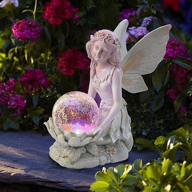 Skorter | Home garden solar energy decoration Fairy Statue