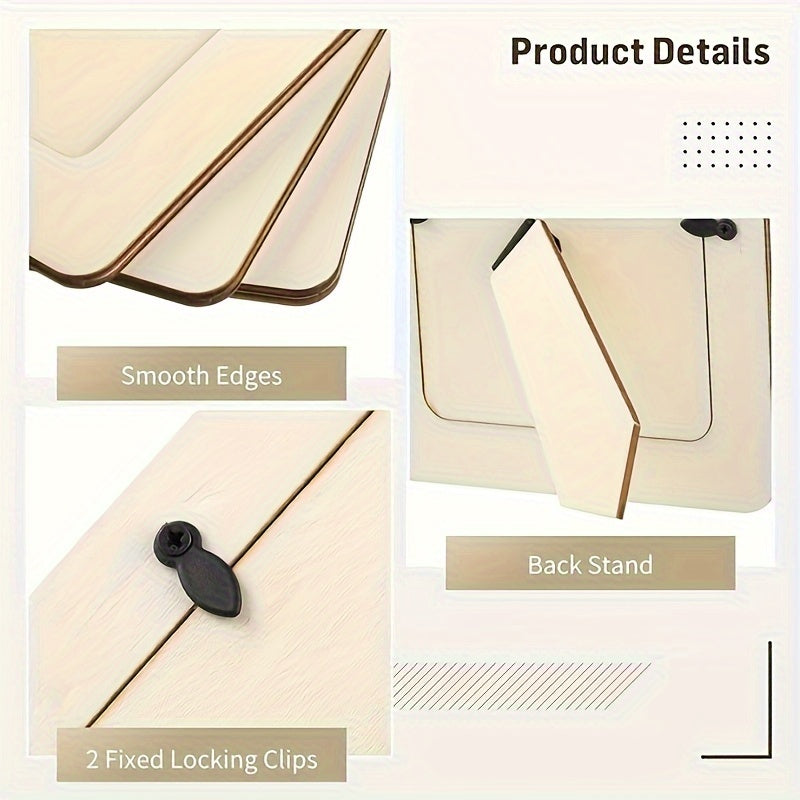 Skorter | 10 pcs 5-inch Wooden Photo Frames - DIY Handmade in Modern Style, 12.45x17.02 cm, Table Decoration, Perfect for Family Memories and Home Decor