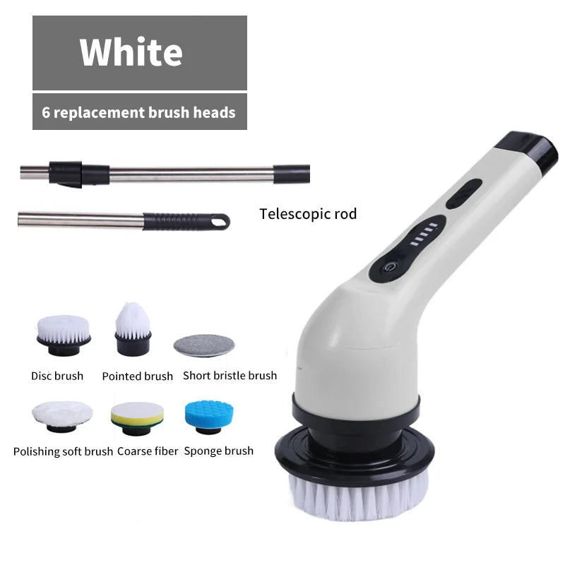 Skorter | 9-in-1 Electric Spin Cleaning Brush with LED Display – 1+1 FREE