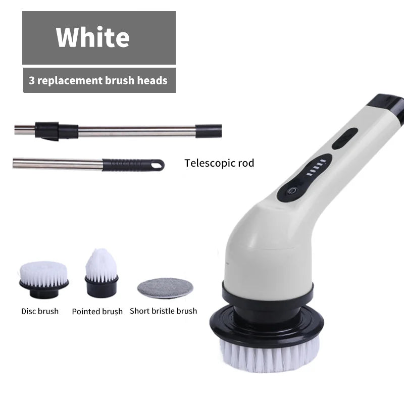 Skorter | 9-in-1 Electric Spin Cleaning Brush with LED Display – 1+1 FREE
