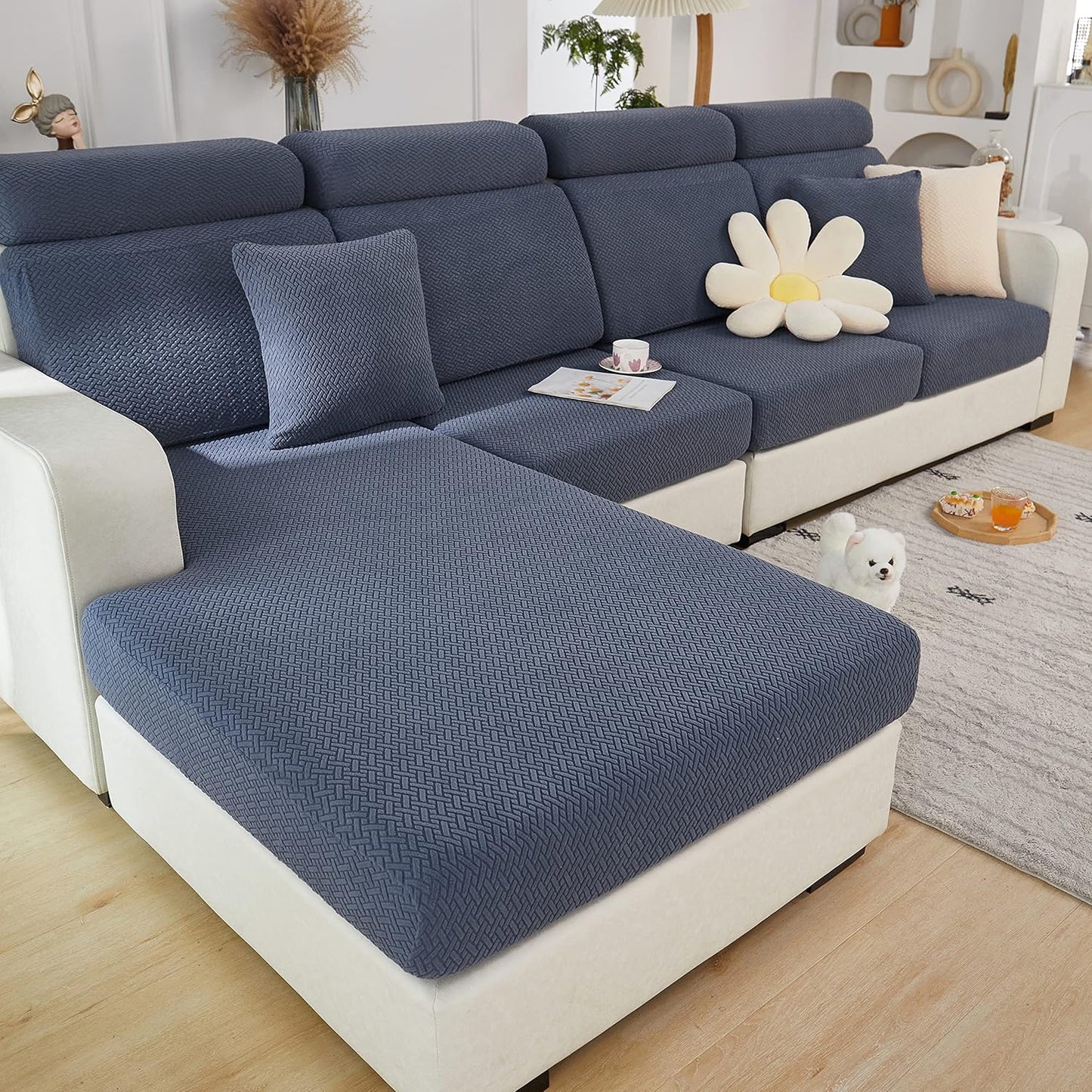 Skorter | Pet Friendly Stretch Sofa Cover - Washable - Furniture Protector