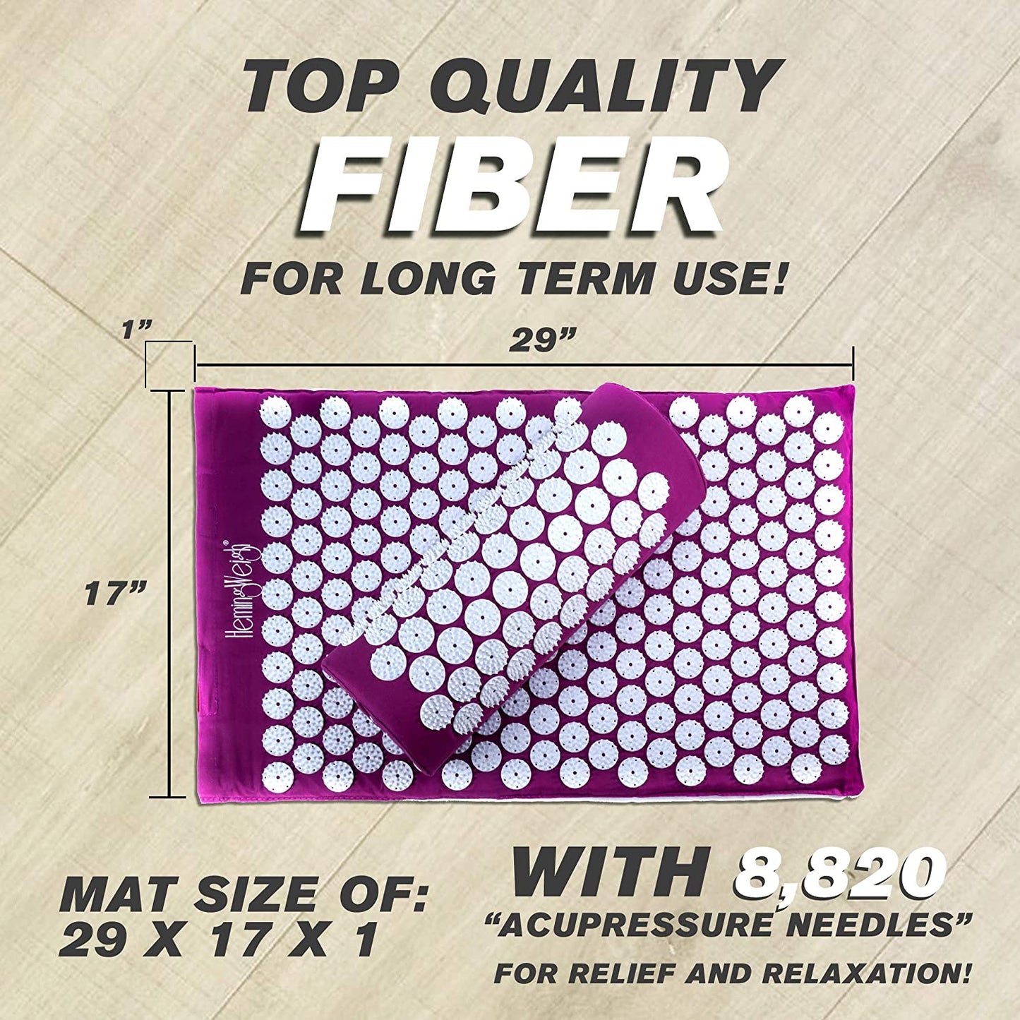 Skorter | Acupressure Pain Relief Massage Mat And Pillow Set