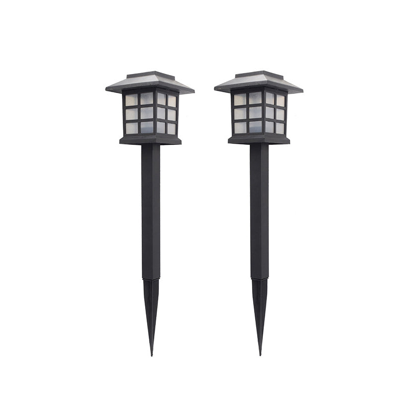 Skorter | Solar Square Lantern LED Outdoor Waterproof Garden Ground Plug Light