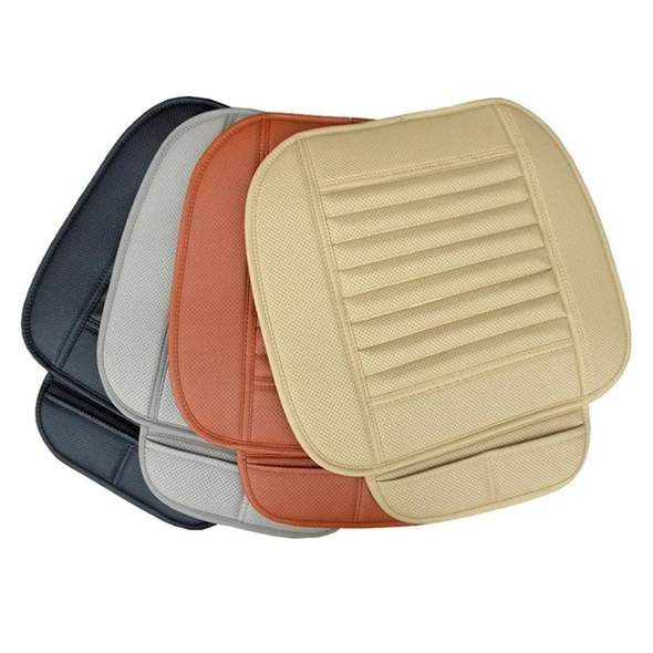 Skorter | Leather Bamboo Charcoal Car Seat Cushion-Absorbing odor(Four Seasons Universal)
