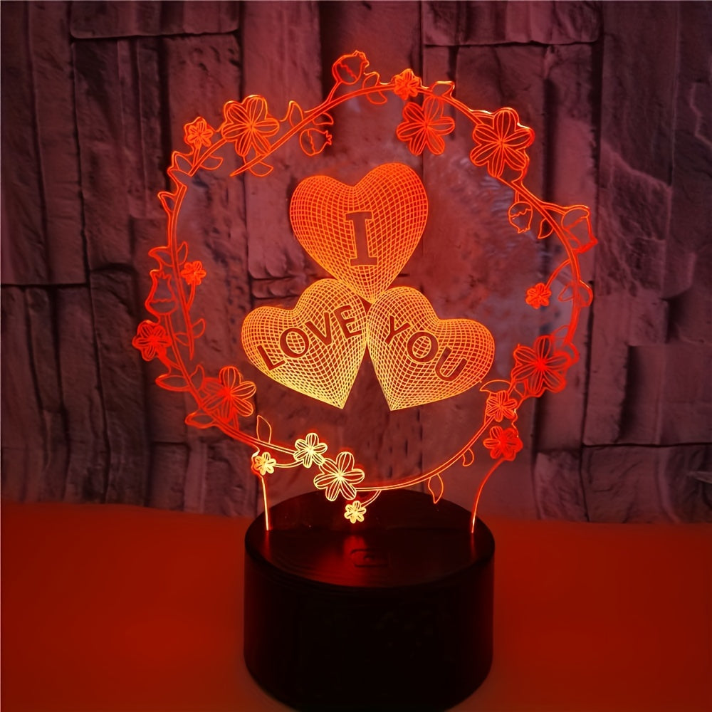 Skorter | IllusieLight - 3D Love Heart Night Lamp