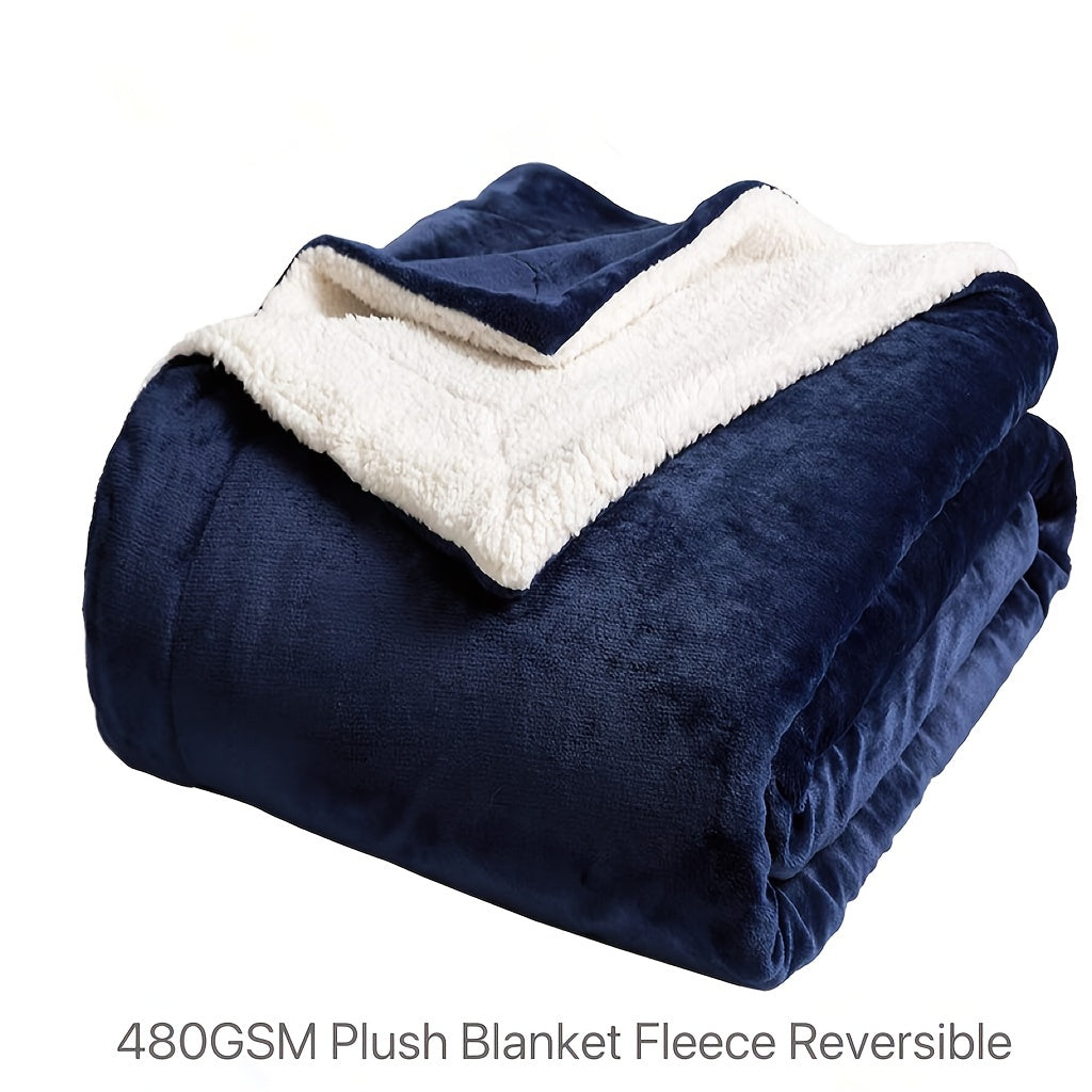 Skorter | Sherpa Fleece Blanket - Soft and Warmer, Suitable for Sofa and Couch, All-Season