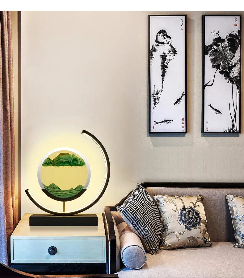 Skorter | Balance Sand Art Lamp | Best Lava Lamps-Inspired Space Lamp, Cool LED Night Light for Relaxing Bedroom & Living Room Decor