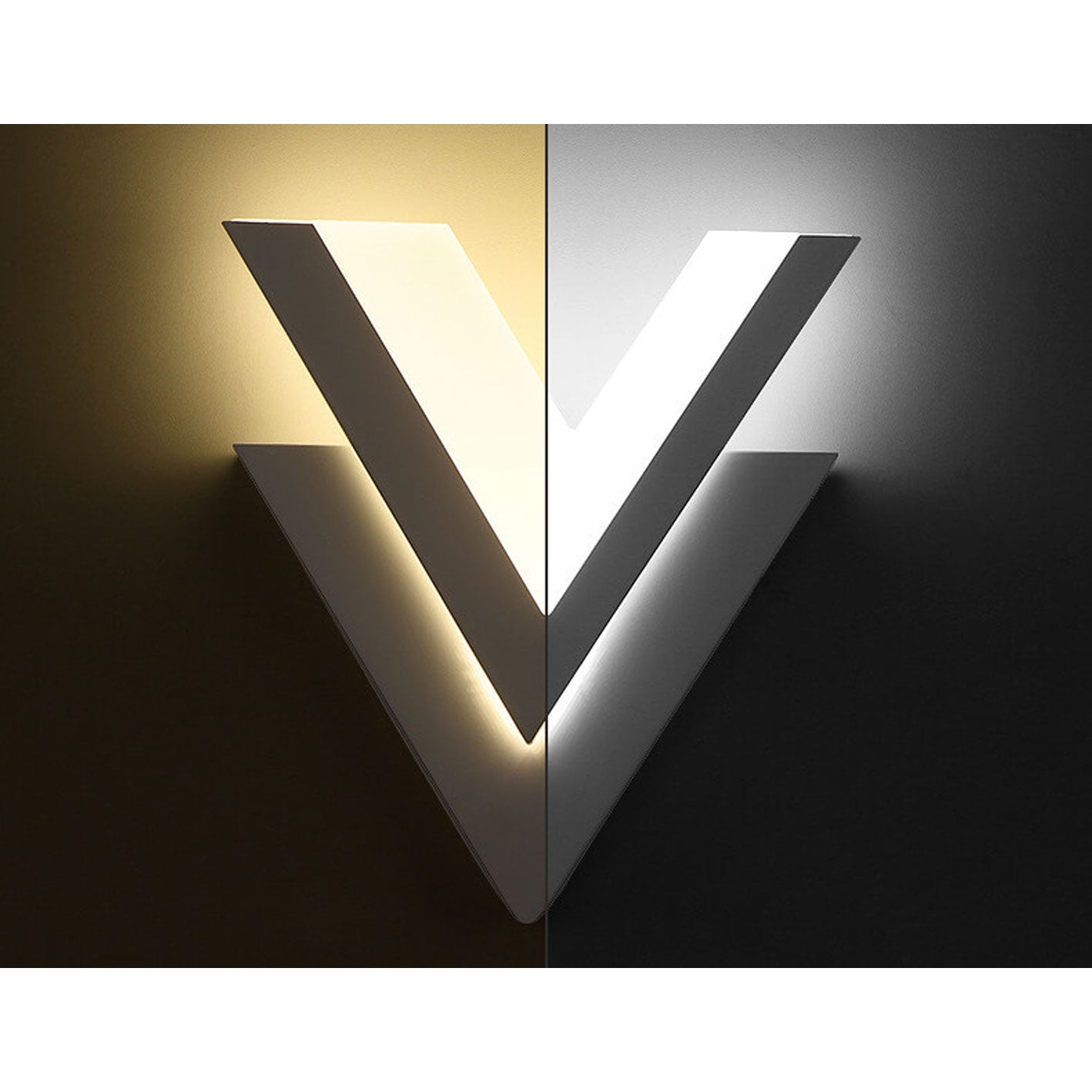 Skorter | Minimalist V-shaped LED wall lamp