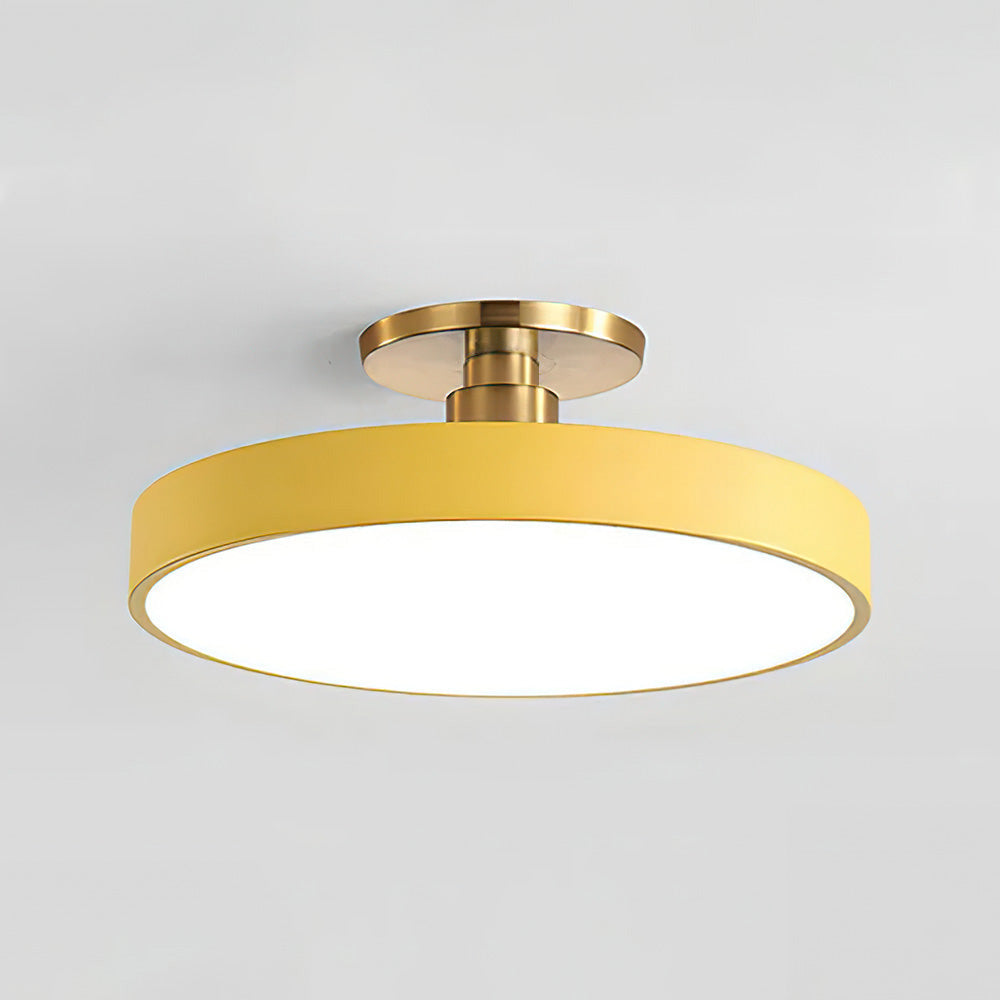 Skorter | Modern LED Semi Flush Mount Ceiling Light | Energy-Saving. Durable Design for Hallway. Dining Room & Living Room