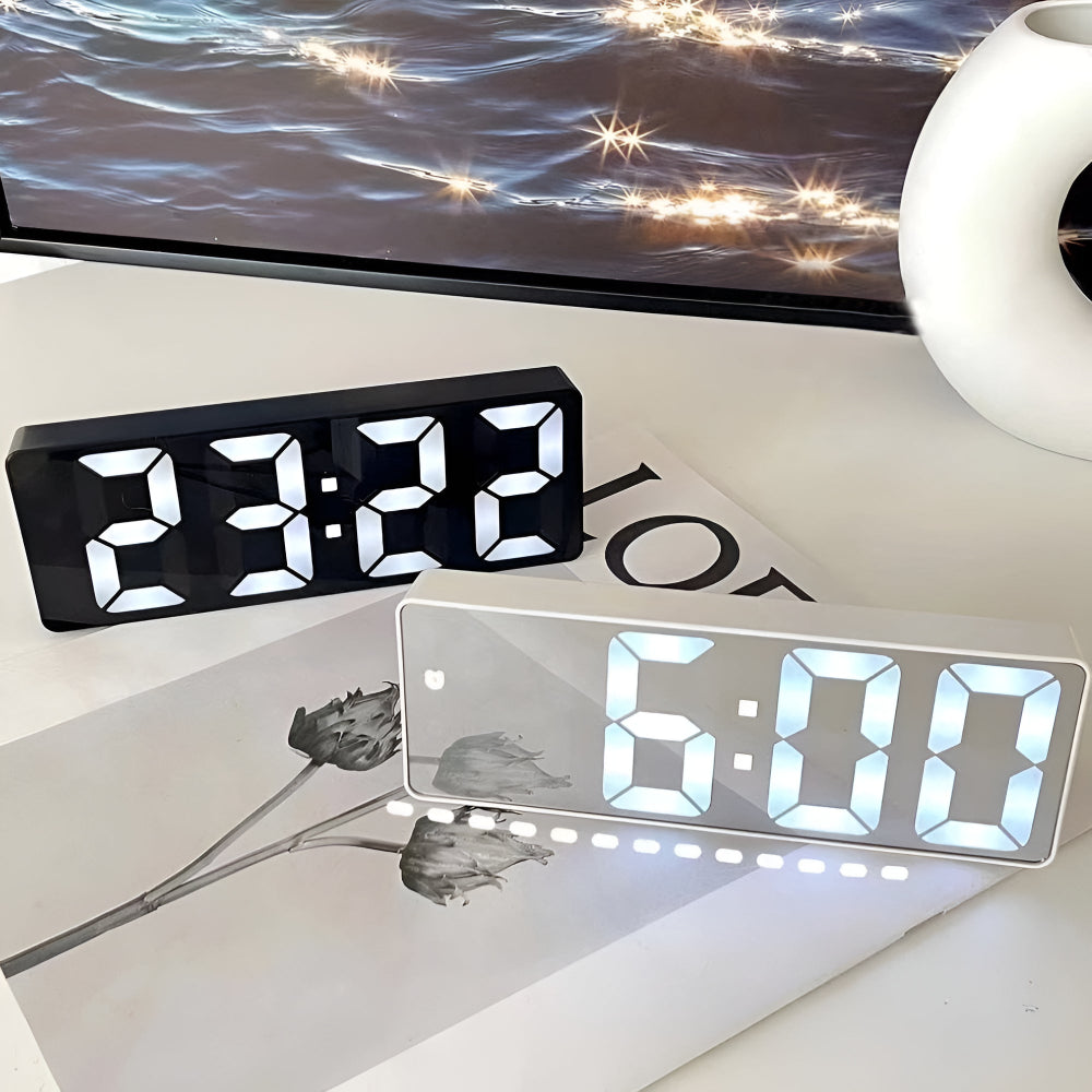 Skorter | Digital LED Mirror Alarm Clock