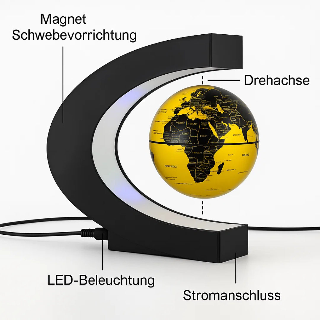 Skorter | AstroGlobe LED World Globe – Floating Globe Lamp with Magnetic Suspension