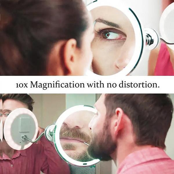 Skorter | 10x magnification LED illuminated makeup mirror