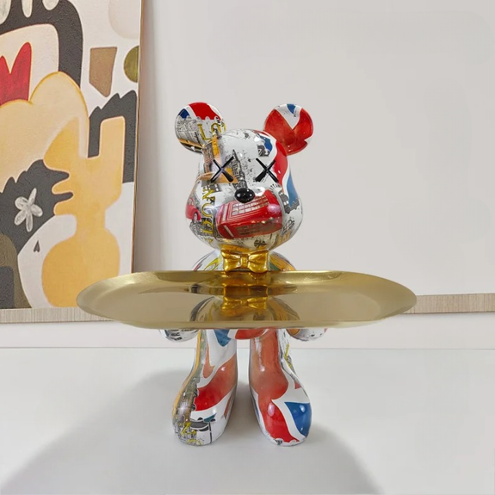 Skorter | CraftBear - Bear statue with tray