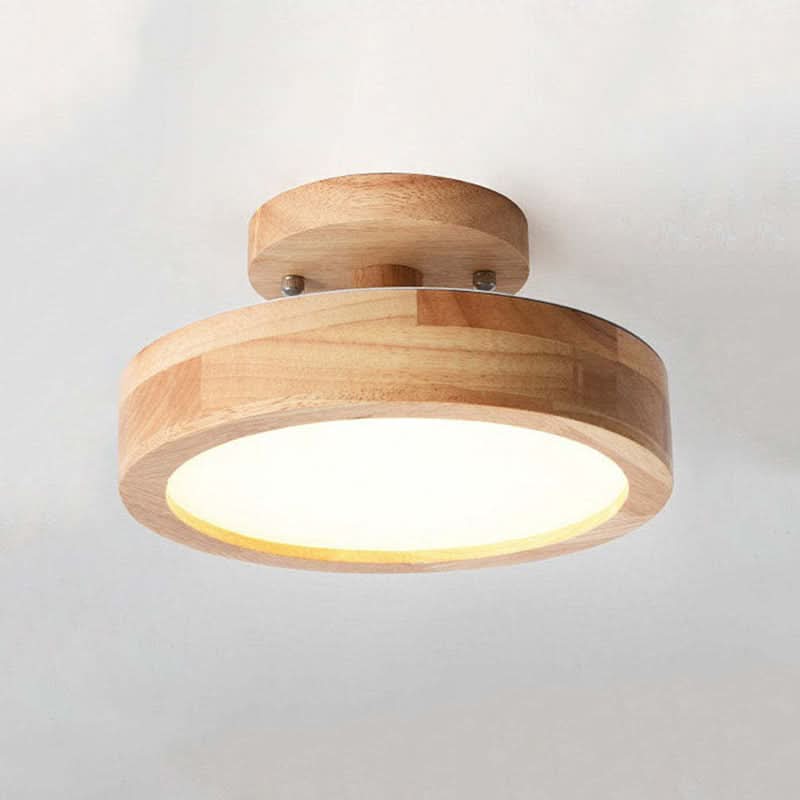 Skorter | Modern Wood LED Ceiling Light with Dimmable Function