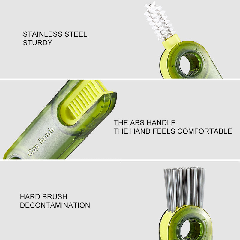skorter | 3 In 1 Cleaning Brush Multi-Function Bottle Gap Cleaner Brush
