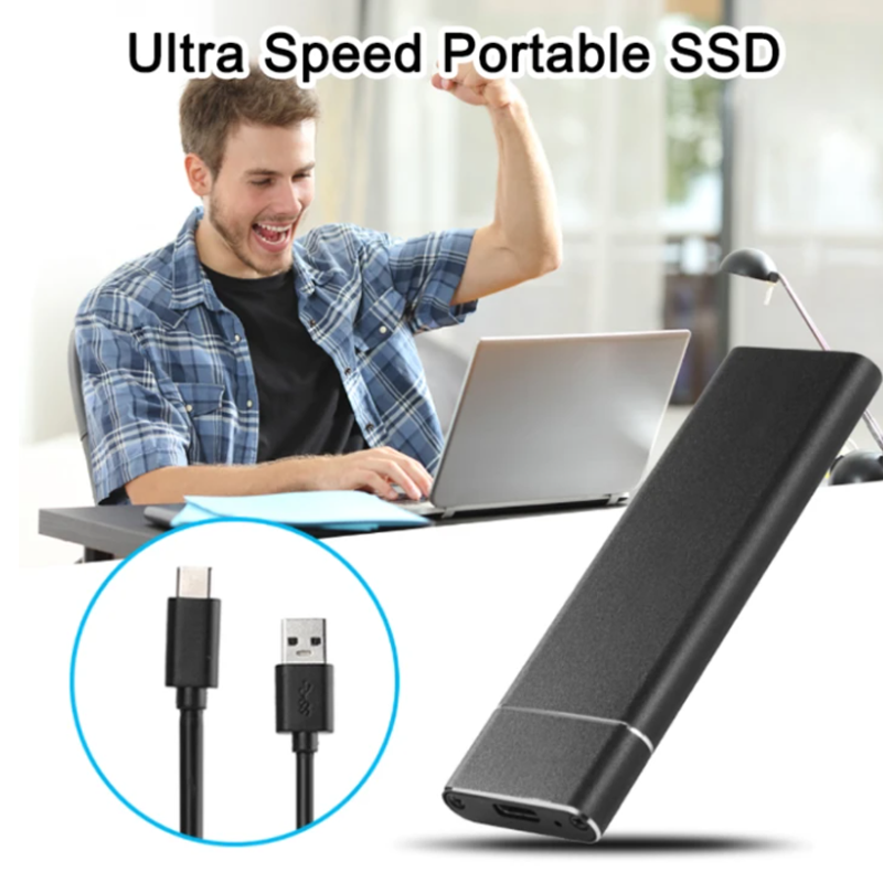 Skorter | Portable Solid State External Hard Drive, Ultra Speed External SSD