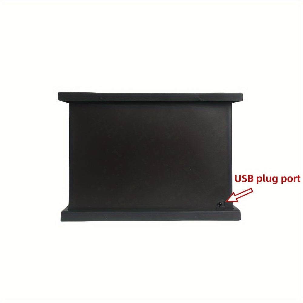 Skorter | Cozy rectangular fireplace lantern stove lamp - Realistic simulation flame lights