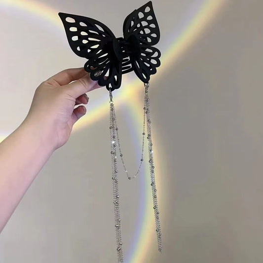 Skorter | Tassel butterfly hair clip