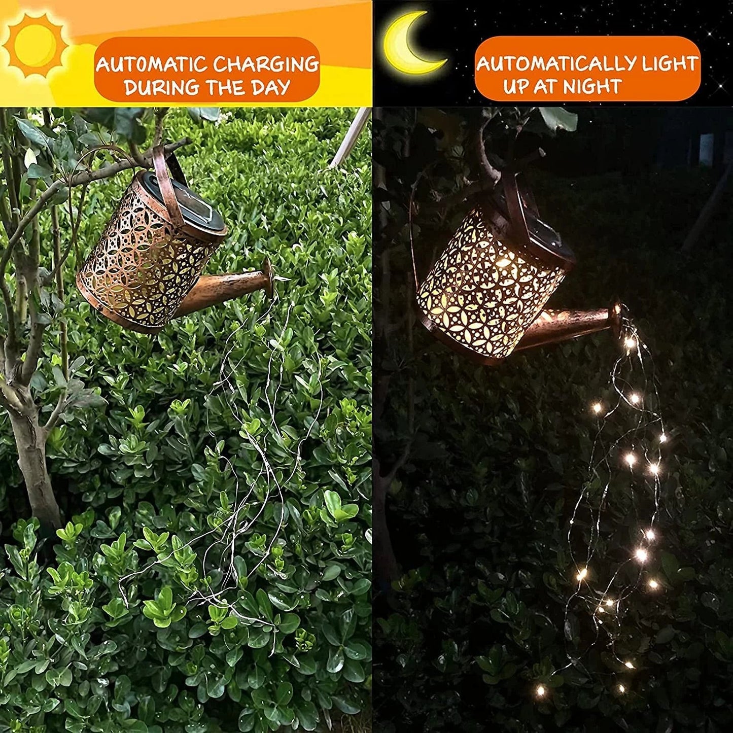 Skørter | Solvannfall Watering Can with Garden Lighting & Shepherd's Pole