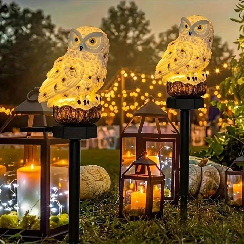 Skorter | Solar Garden Light Owl – LED Outdoor Light for Garden, Terrace and Balcony, weatherproof