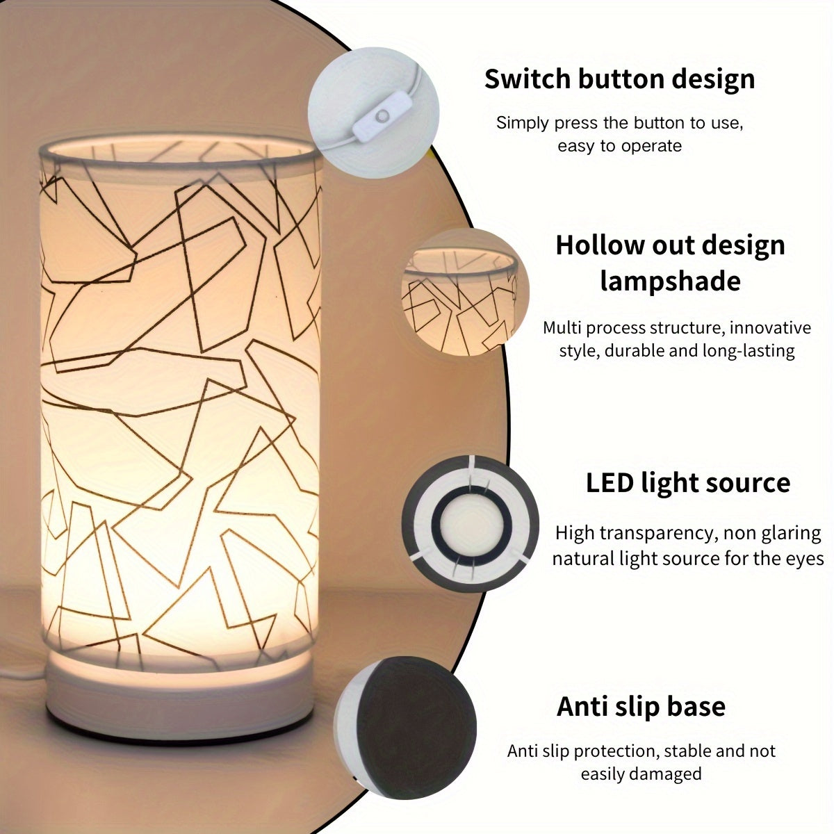 Skorter | ModernLicht - Cylinder USB Table Lamp