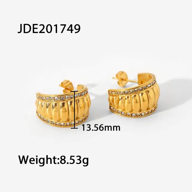 Skorter | 18K gold-plated hoops