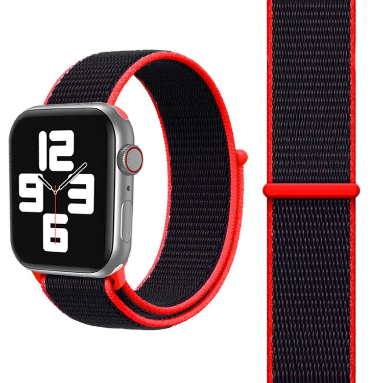 Skorter | For Apple Watch 46mm / 49mm / 45mm / 44mm Simple Fashion Nylon Watch Strap with Magic Wand (Red)