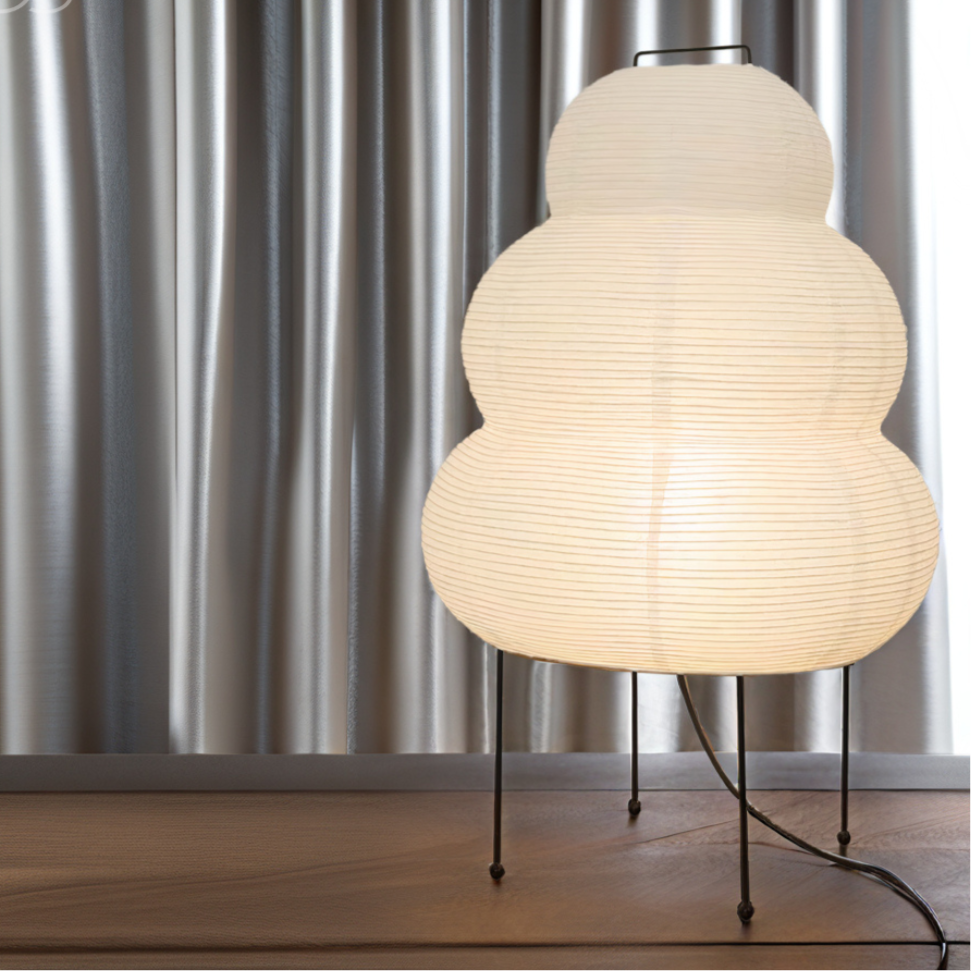 Skorter | Zen Floor Lamp – Japanese Wabi-Sabi Style with 3-Mode Dimmable LED Light