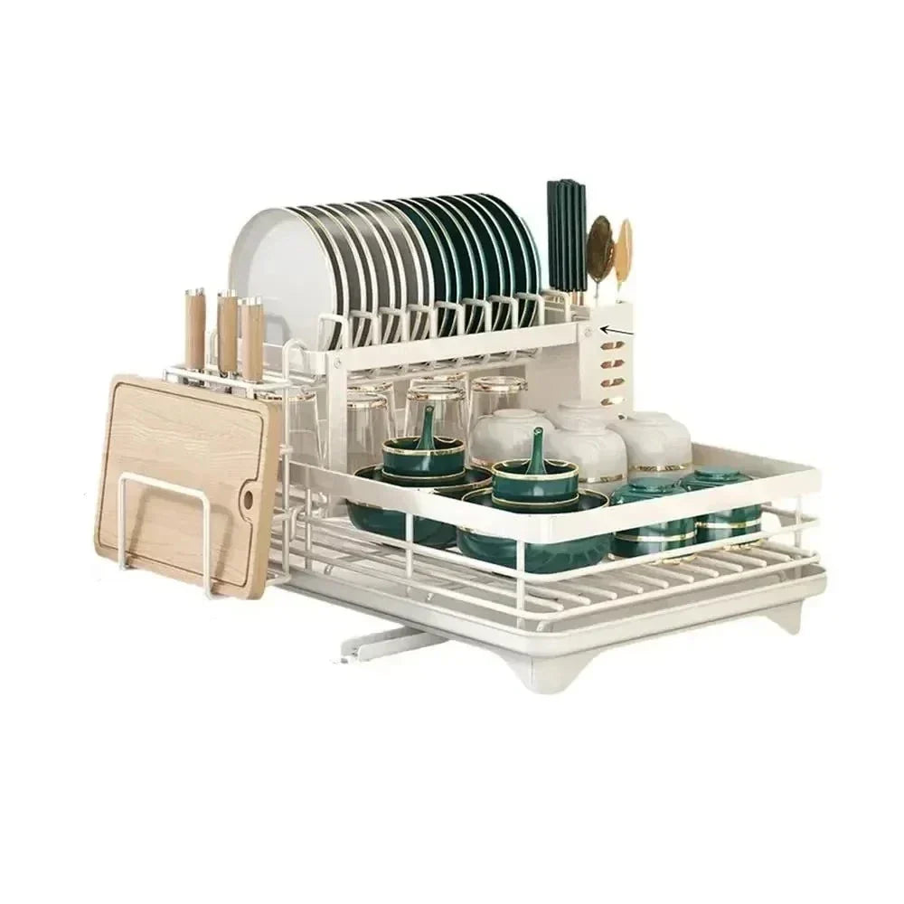 Skorter | Adjustable Dish Drying Rack – Space-Saving Kitchen Drainer for Small & Large Kitchens