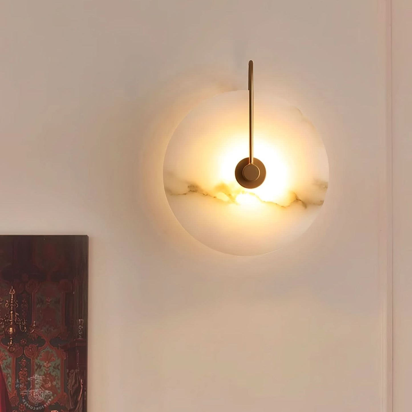 Skorter | Alabaster LED Wall Lamp – Modern Ambient Lighting