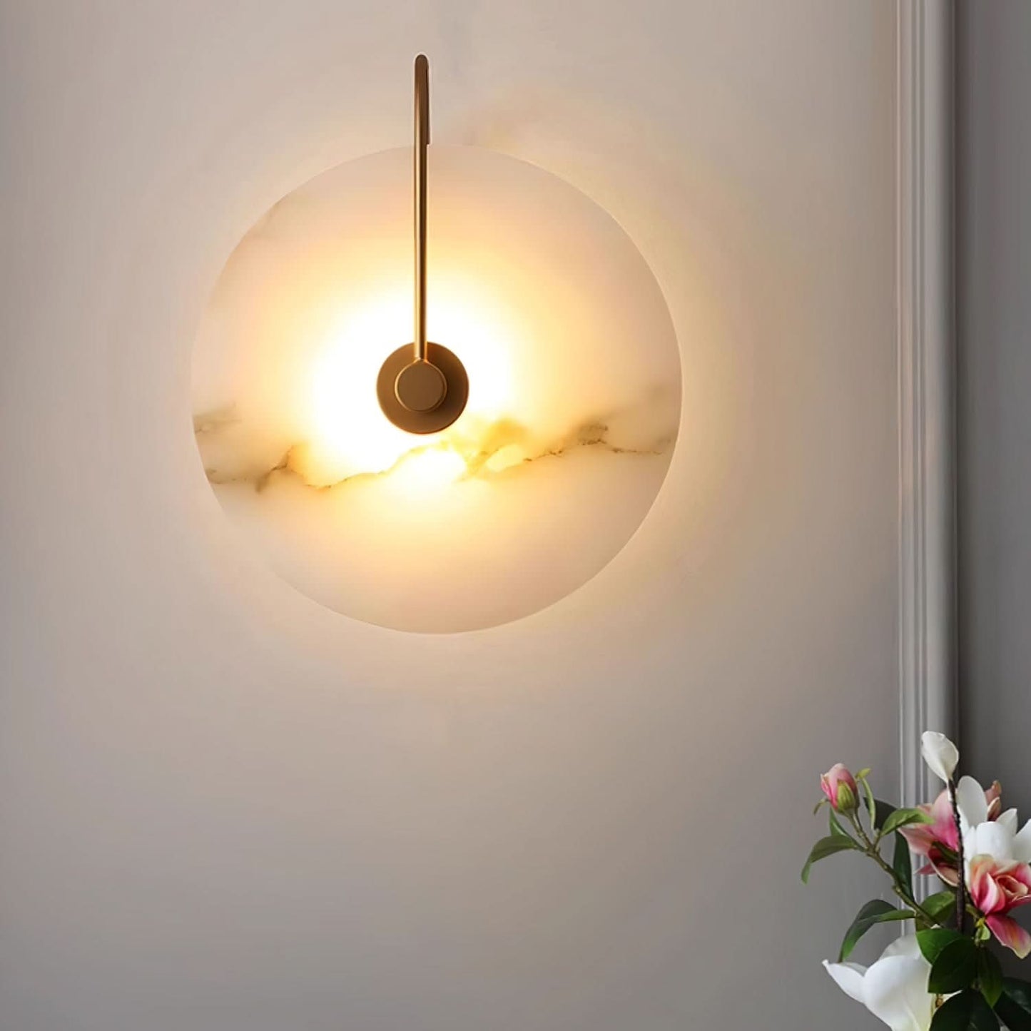 Skorter | Alabaster LED Wall Lamp – Modern Ambient Lighting