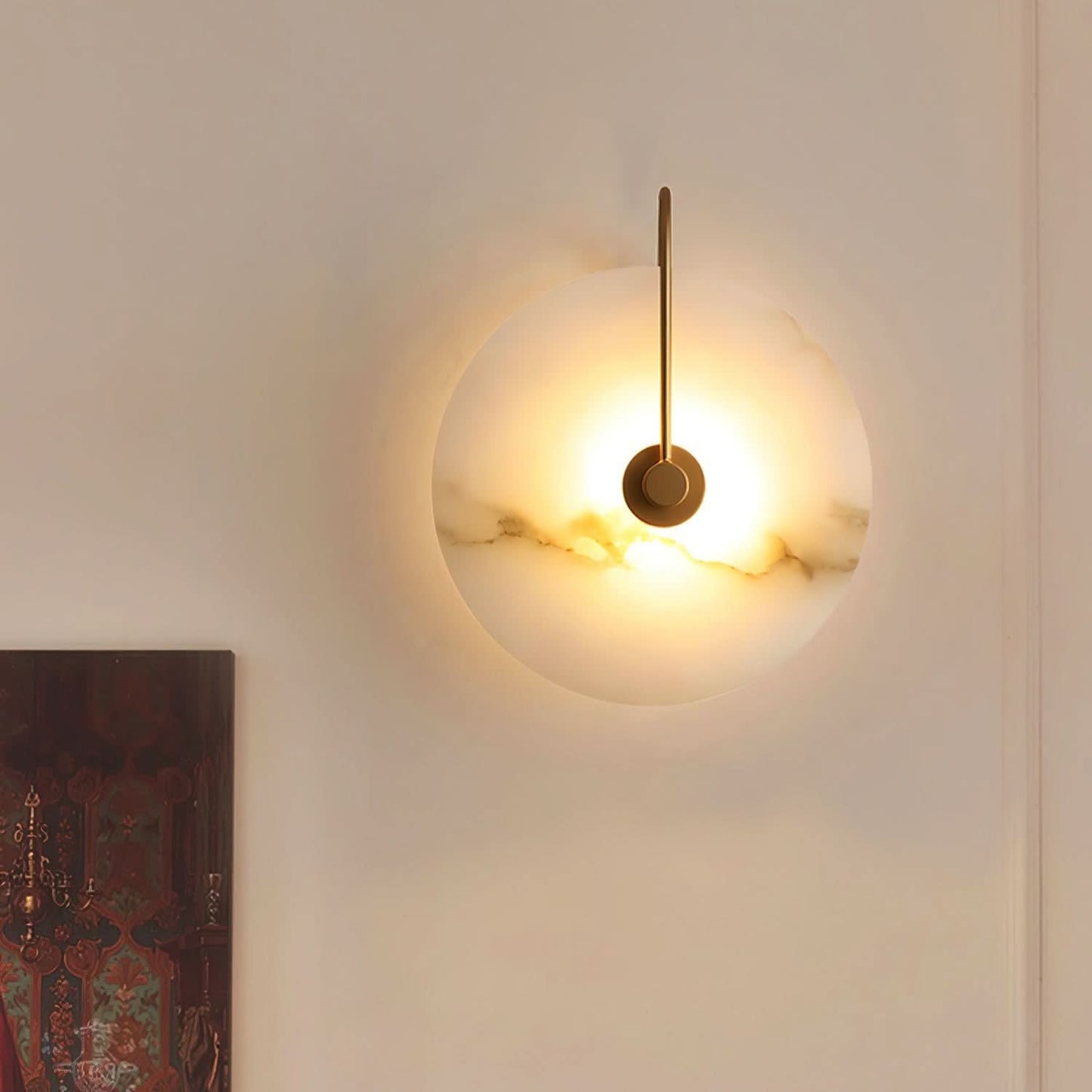 Skorter | Alabaster LED Wall Lamp – Modern Ambient Lighting